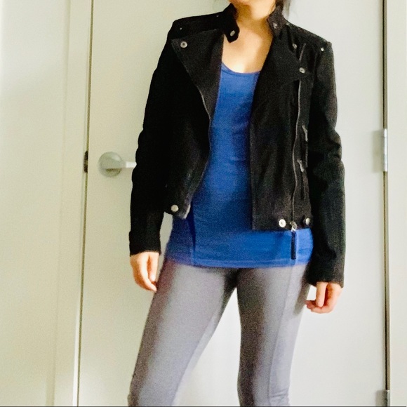 Zara Suede Moto Jacket - Picture 6 of 8